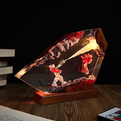 Gundam Combat Resin lamp