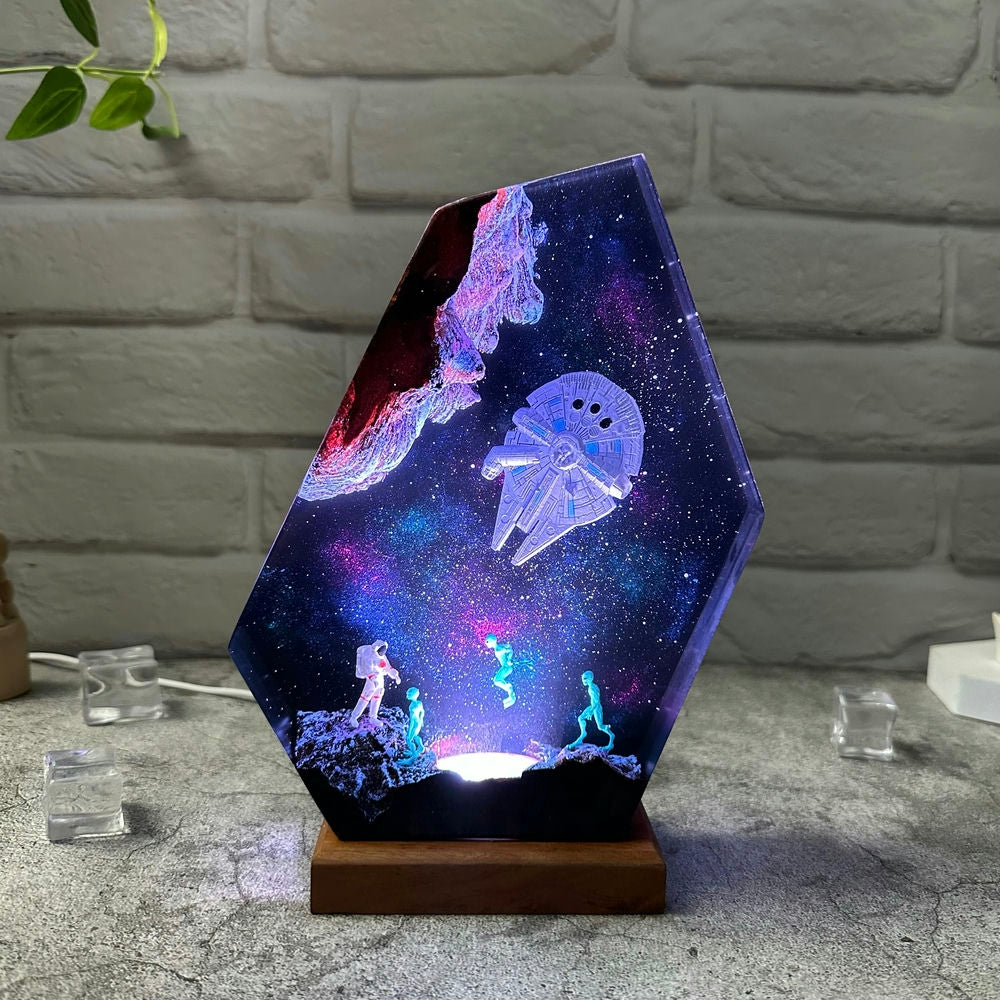 Galaxy Space Resin Night Light