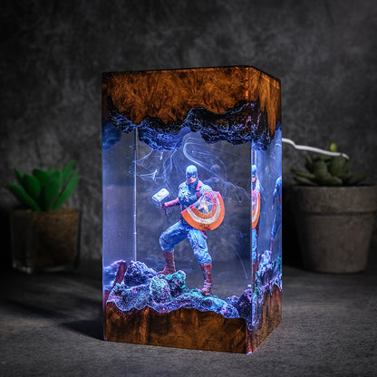 Captain America Resin lamp