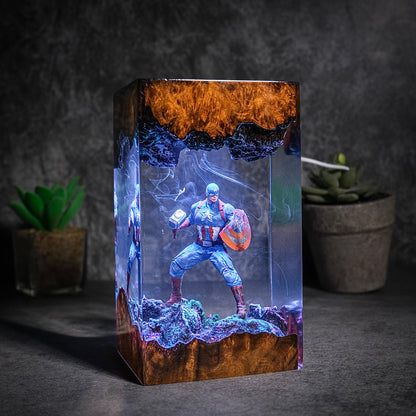 Captain America Resin lamp