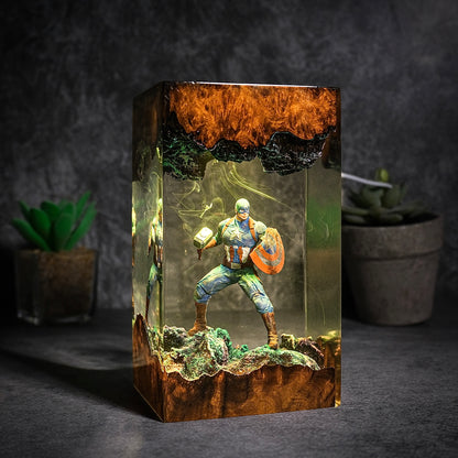 Captain America Resin lamp