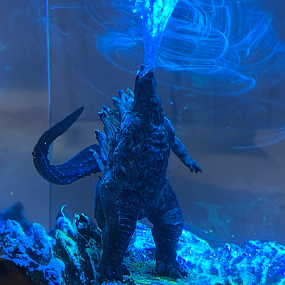 Godzilla Epoxy Resin Lamp