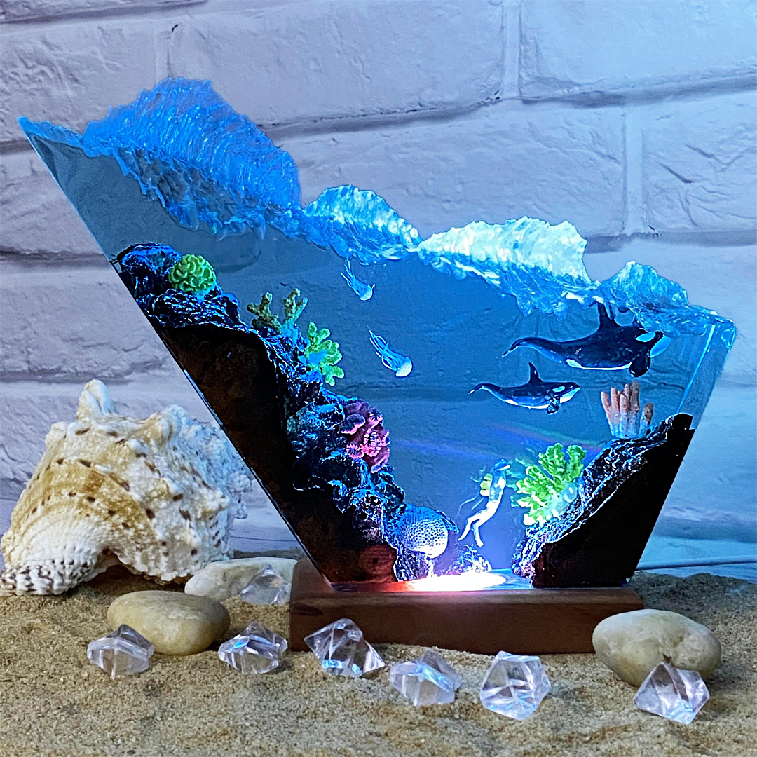 Blue Dolphin and The Sea Lamp