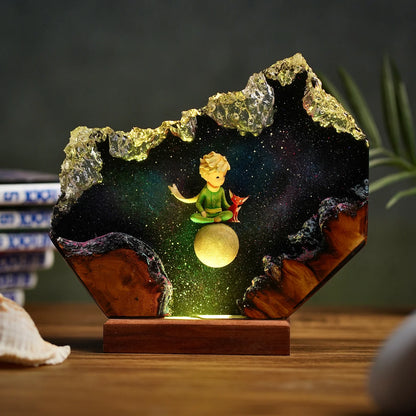 Le Petit Prince & The Fox Resin lamp
