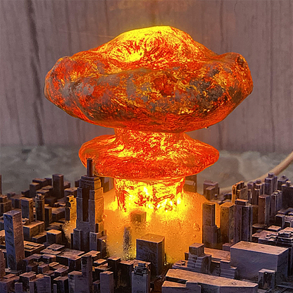 Diorama Explosion Bomb Resin Lamp