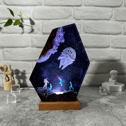 Galaxy Space Resin Night Light