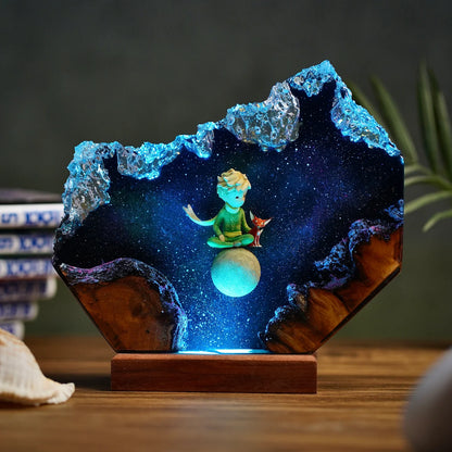 Le Petit Prince & The Fox Resin lamp