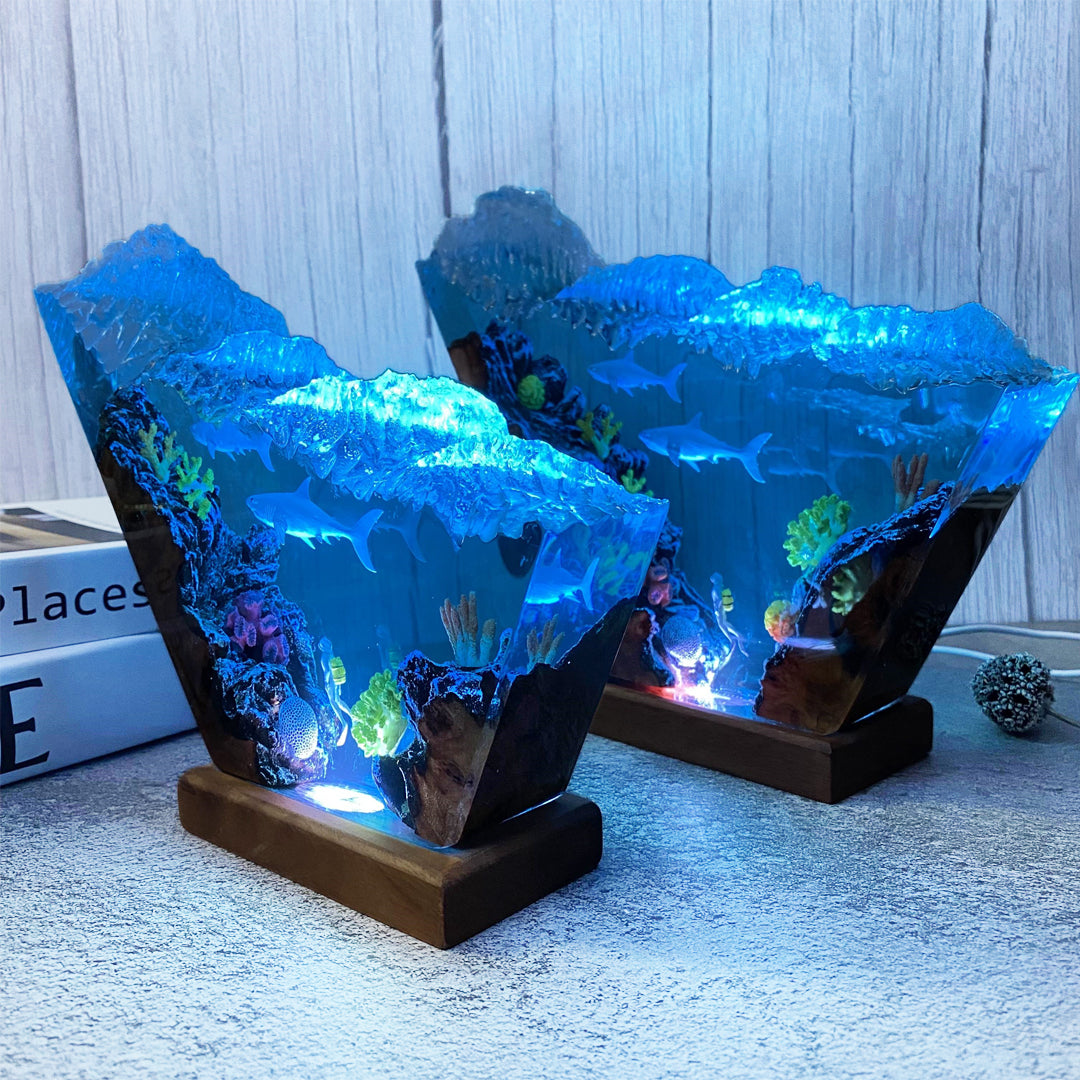 Shark Epoxy Lamp