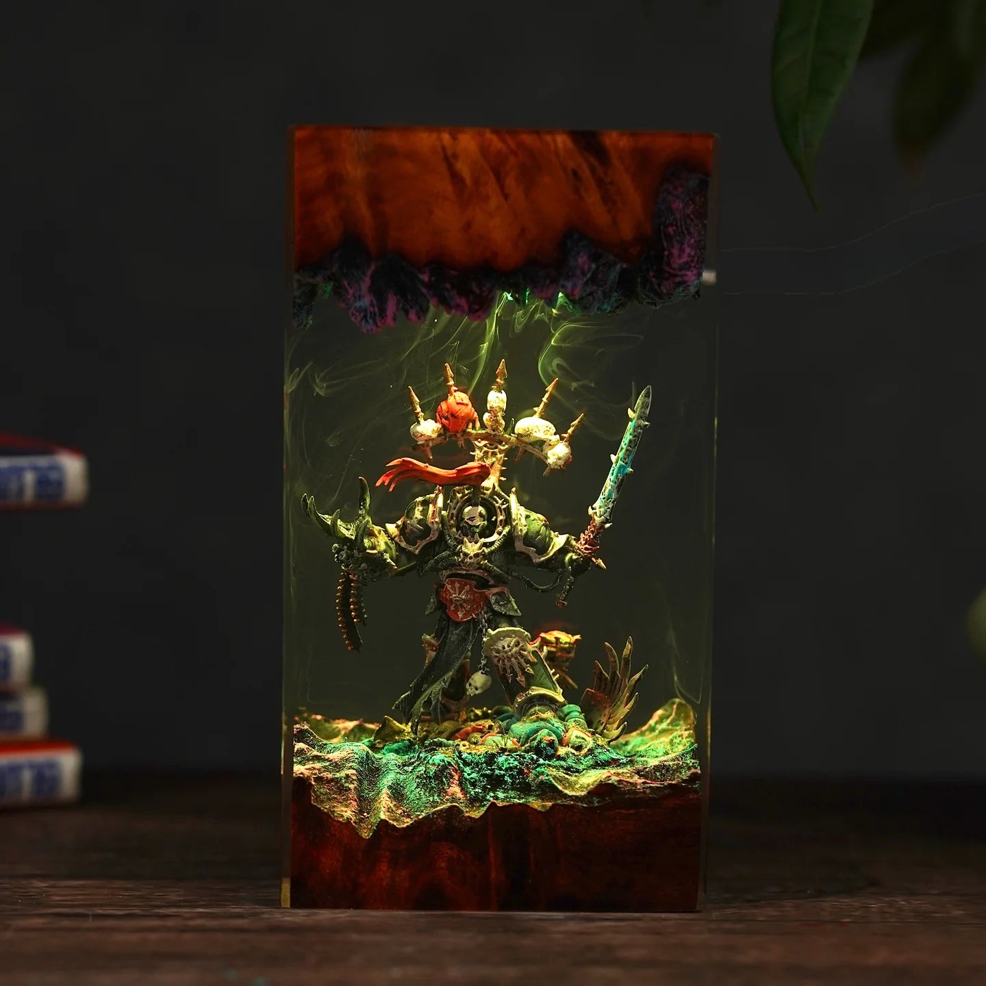 Chaotic Marine Warhammer Resin lamp