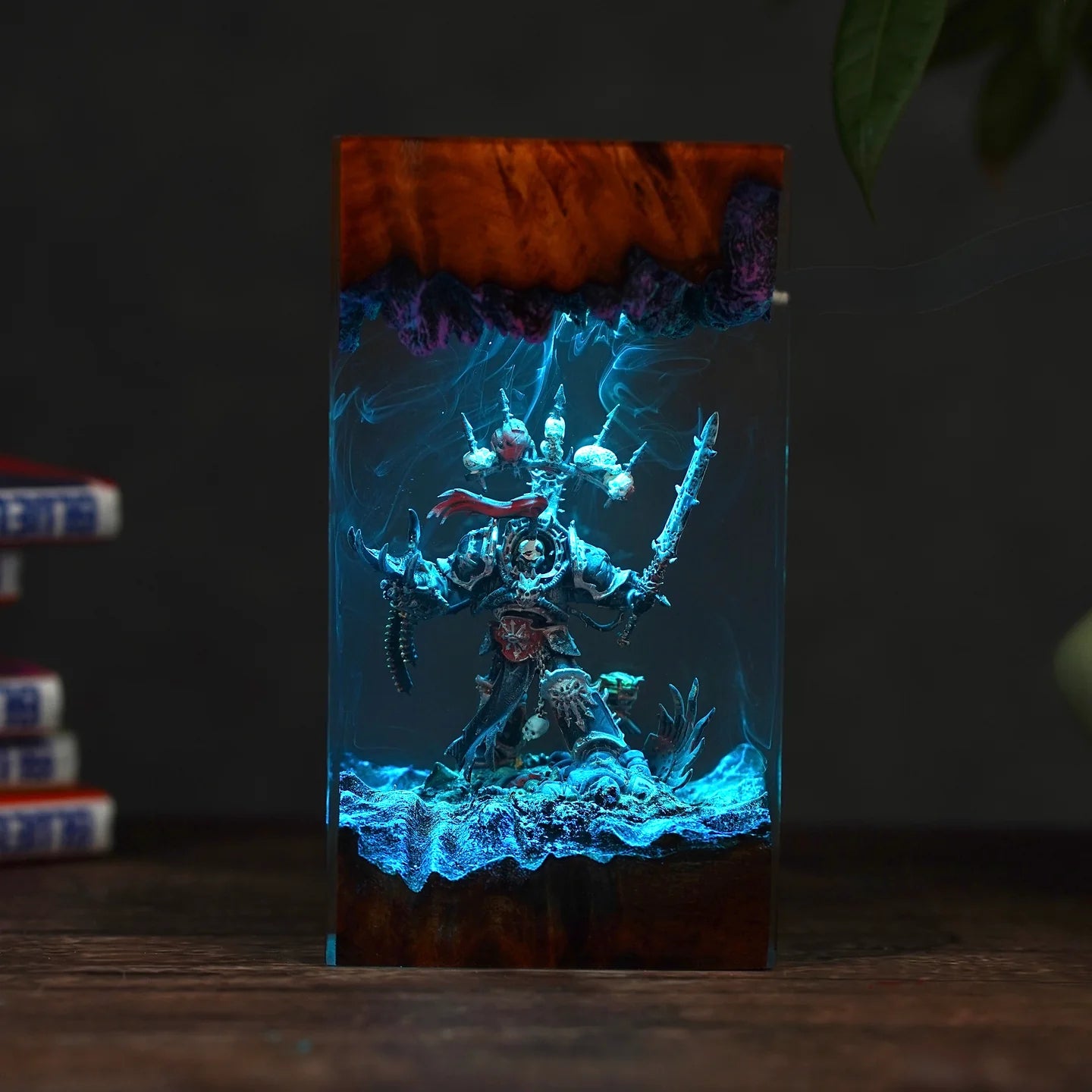 Chaotic Marine Warhammer Resin lamp