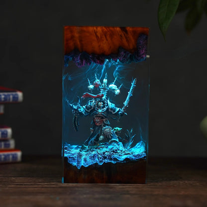 Chaotic Marine Warhammer Resin lamp