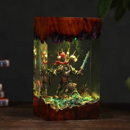 Chaotic Marine Warhammer Resin lamp
