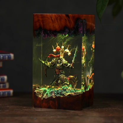 Chaotic Marine Warhammer Resin lamp