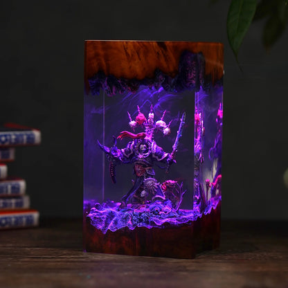 Chaotic Marine Warhammer Resin lamp