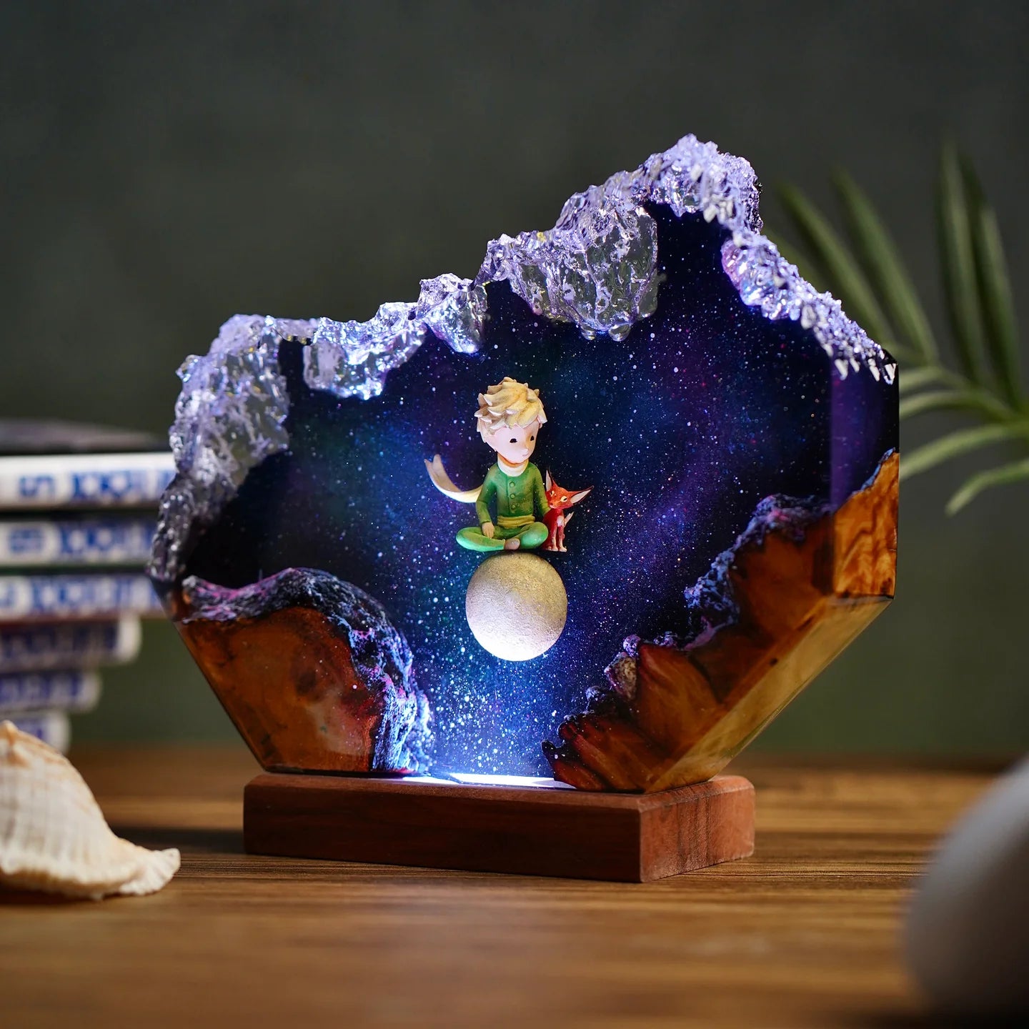 Le Petit Prince & The Fox Resin lamp