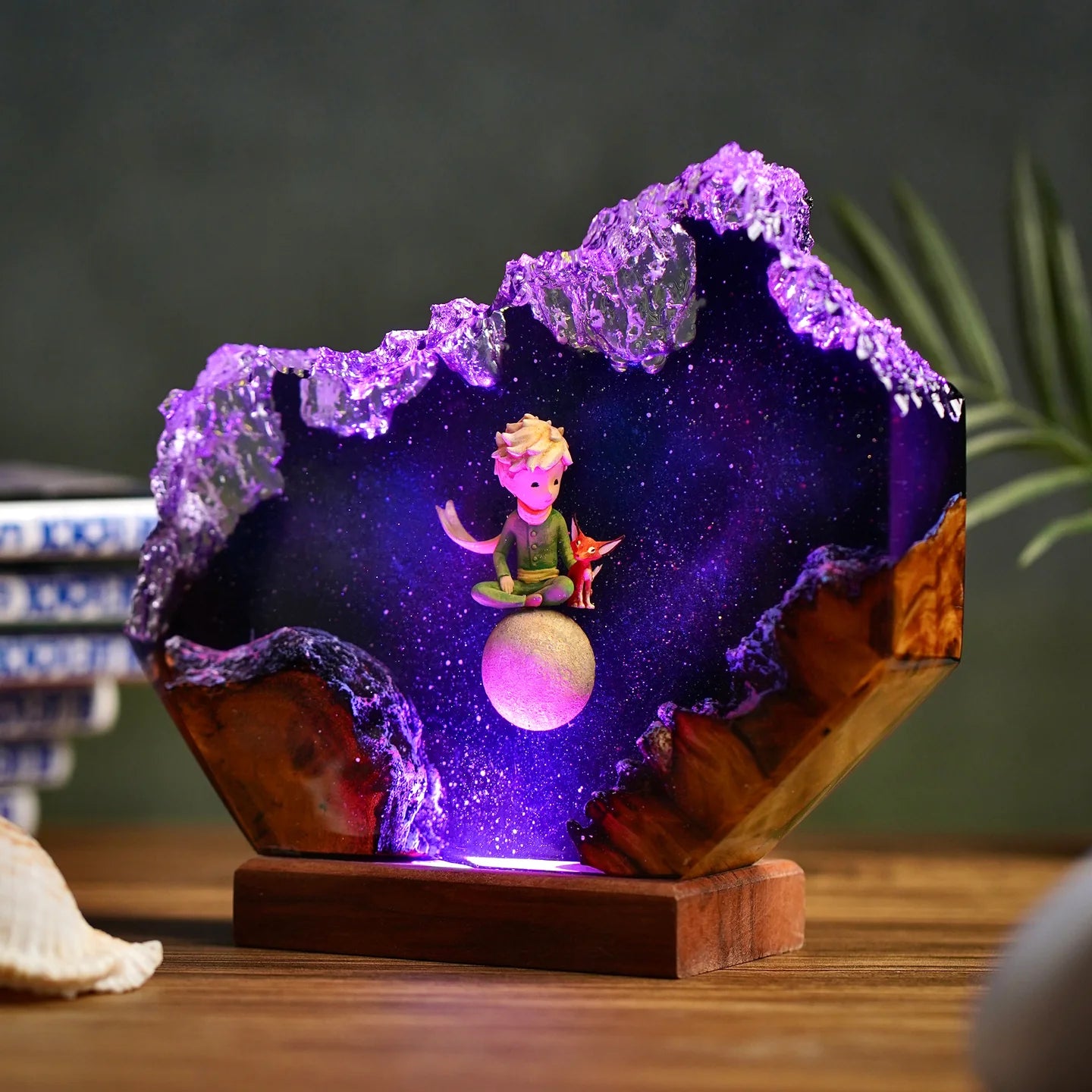 Le Petit Prince & The Fox Resin lamp