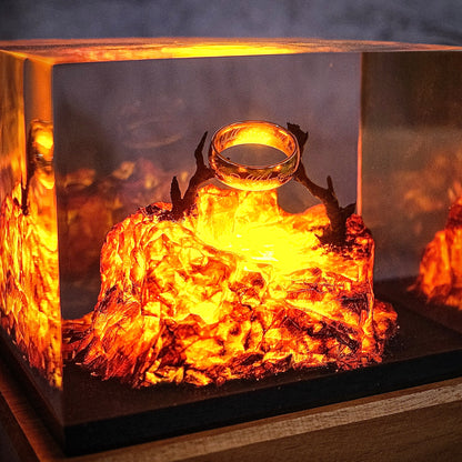 Lava Lord of the rings Resin lamp