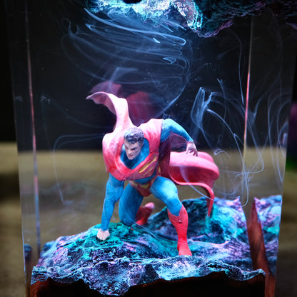 Super man , Man of steel Resin lamp