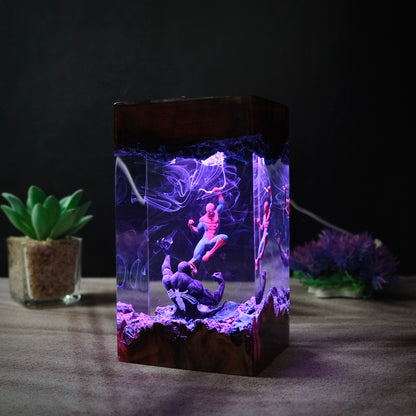 Spider man vs Venom Resin lamp