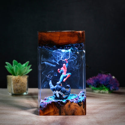 Spider man vs Venom Resin lamp