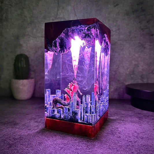 Gozilla Atomic Breath City Lamp