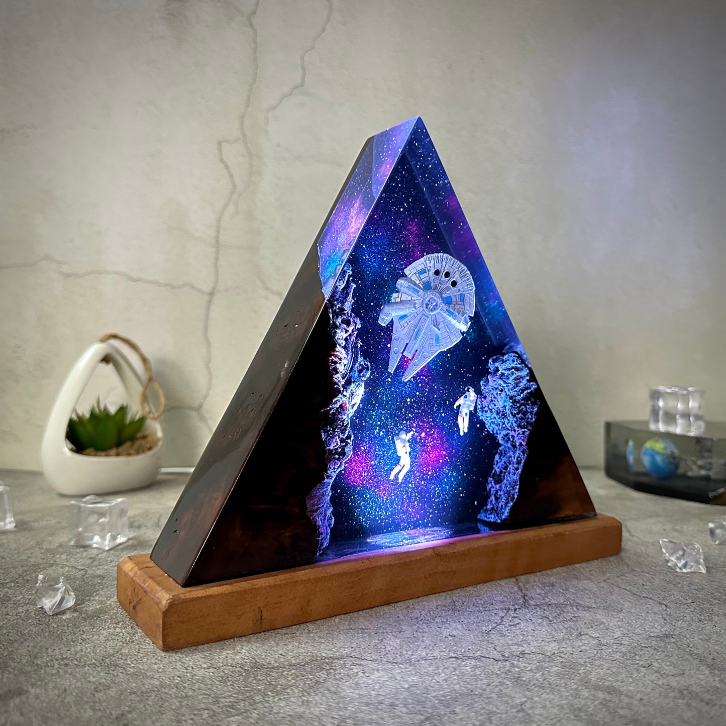 Galaxy Resin Lamp