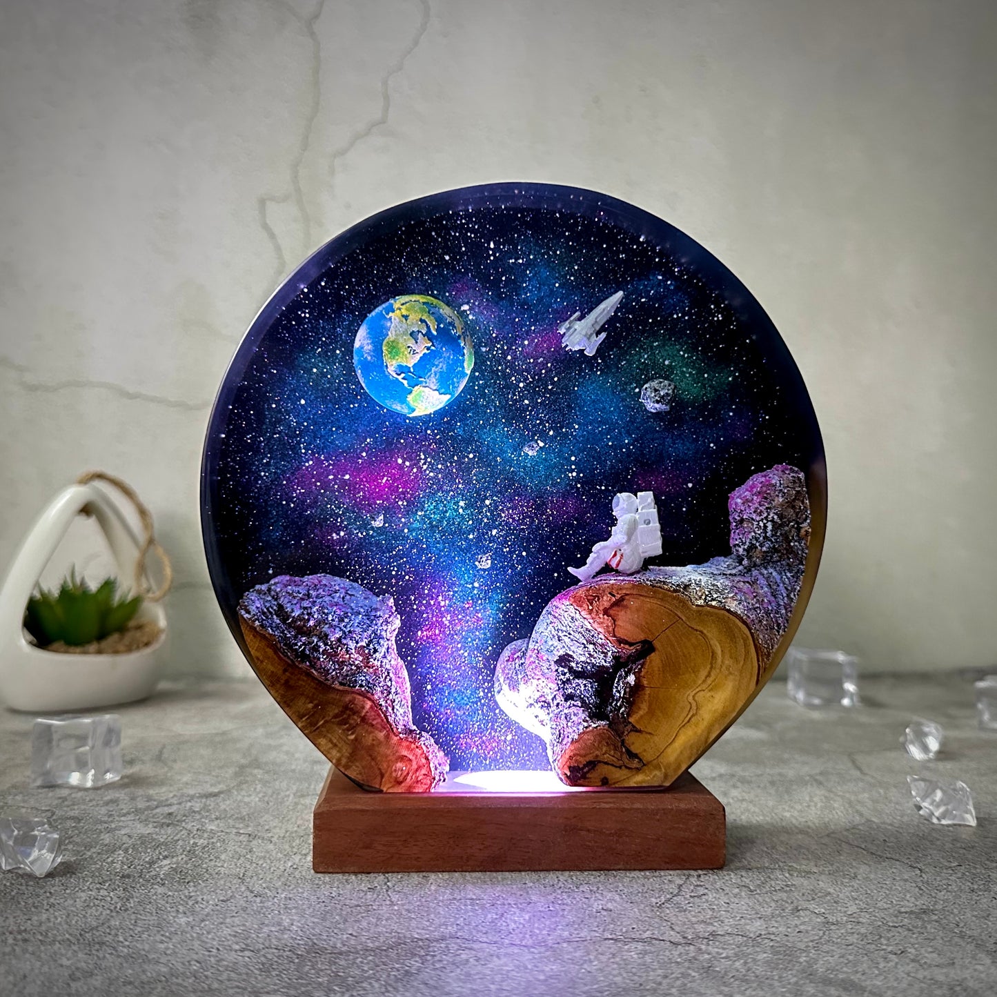 Galaxy Epoxy Lamp