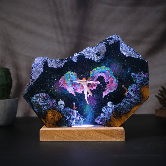 Malenia in the Space Resin lamp