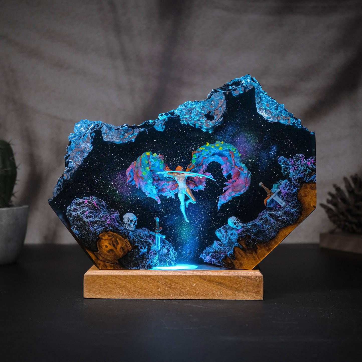 Malenia in the Space Resin lamp