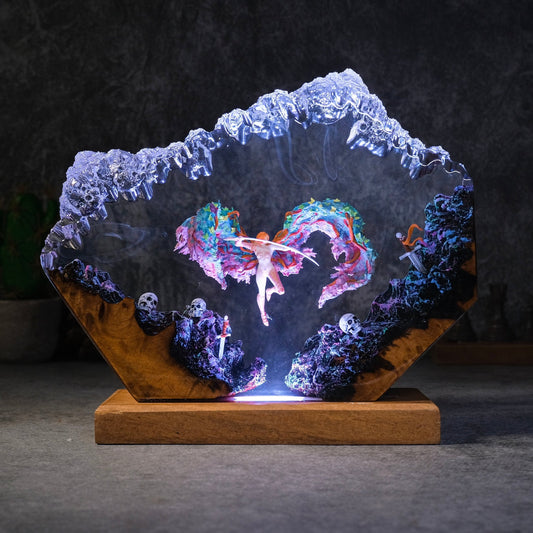 Malenia Fly in the War sky Resin lamp