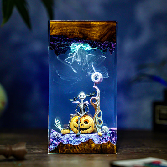 Hallowen Resin Lamp