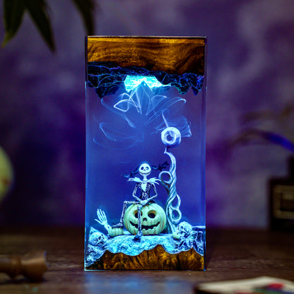 Hallowen Resin Lamp
