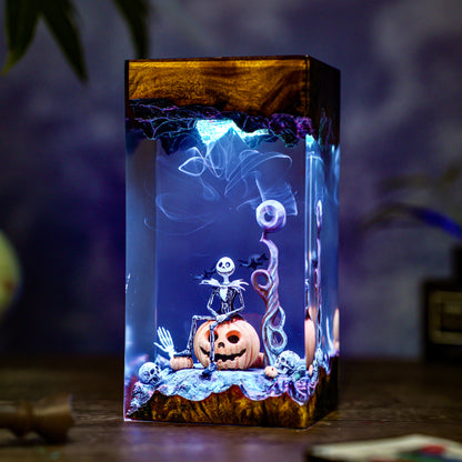 Hallowen Resin Lamp