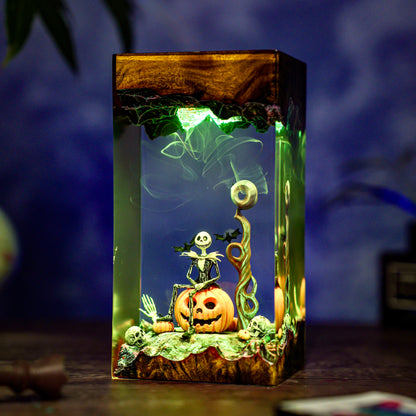 Hallowen Resin Lamp
