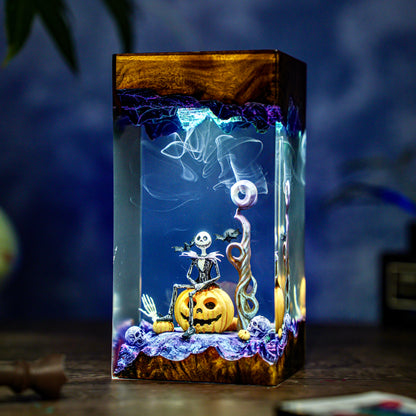 Hallowen Resin Lamp