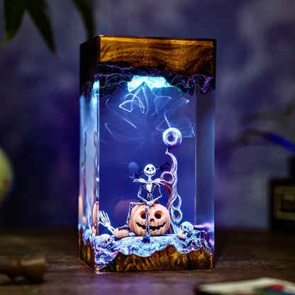 Hallowen Resin Lamp