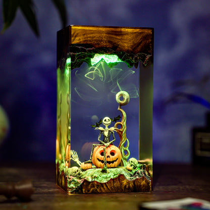 Hallowen Resin Lamp