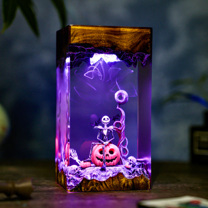 Hallowen Resin Lamp