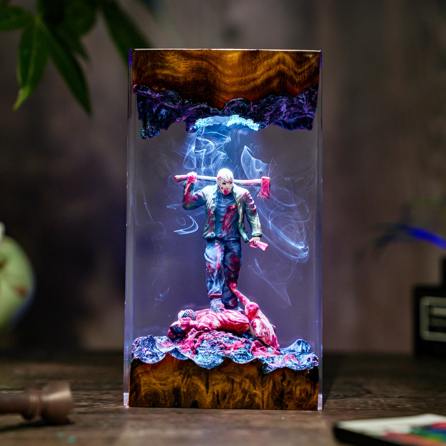 Jason Horror Scene Resin Lamp