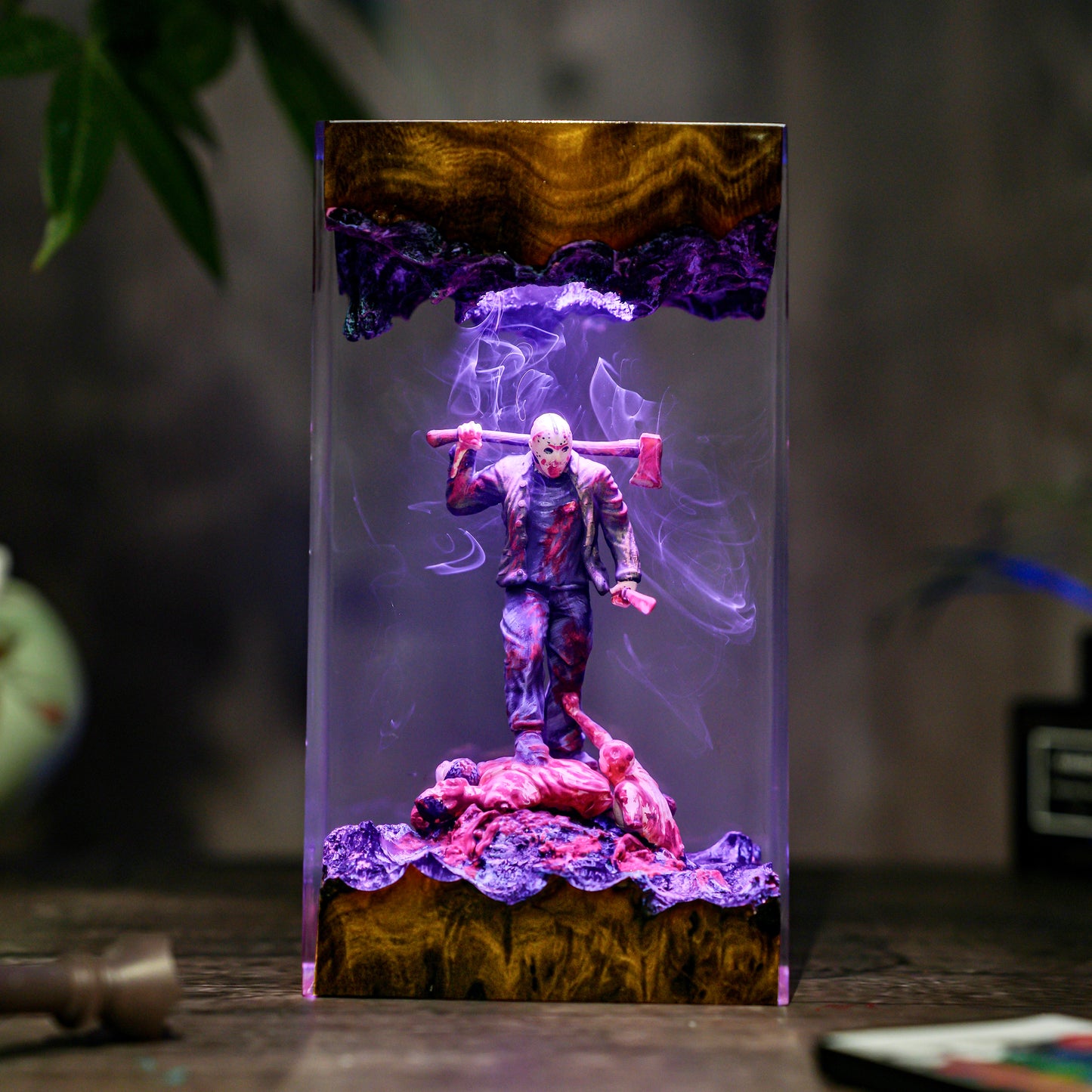 Jason Horror Scene Resin Lamp