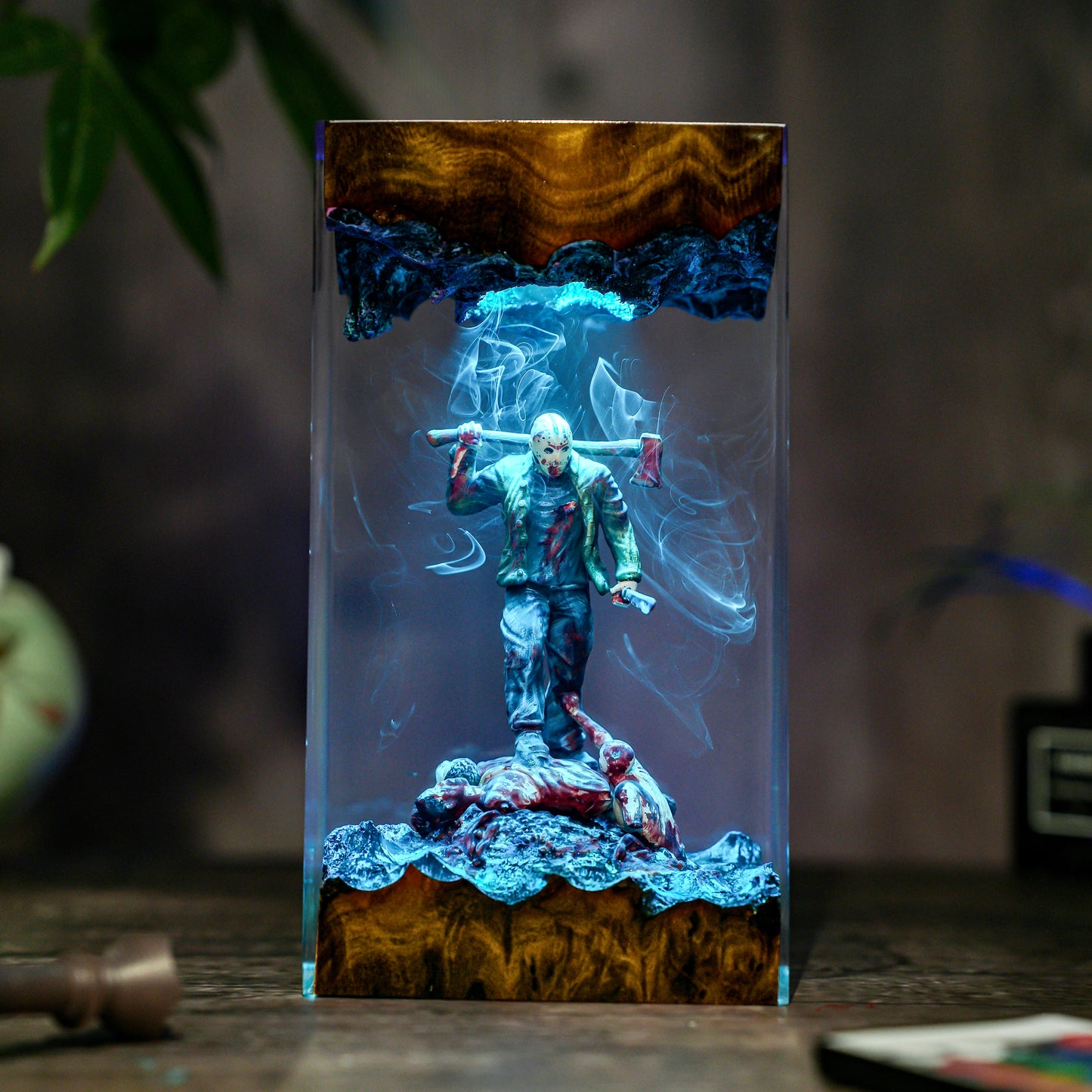 Jason Horror Scene Resin Lamp