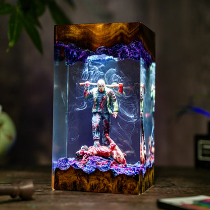 Jason Horror Scene Resin Lamp