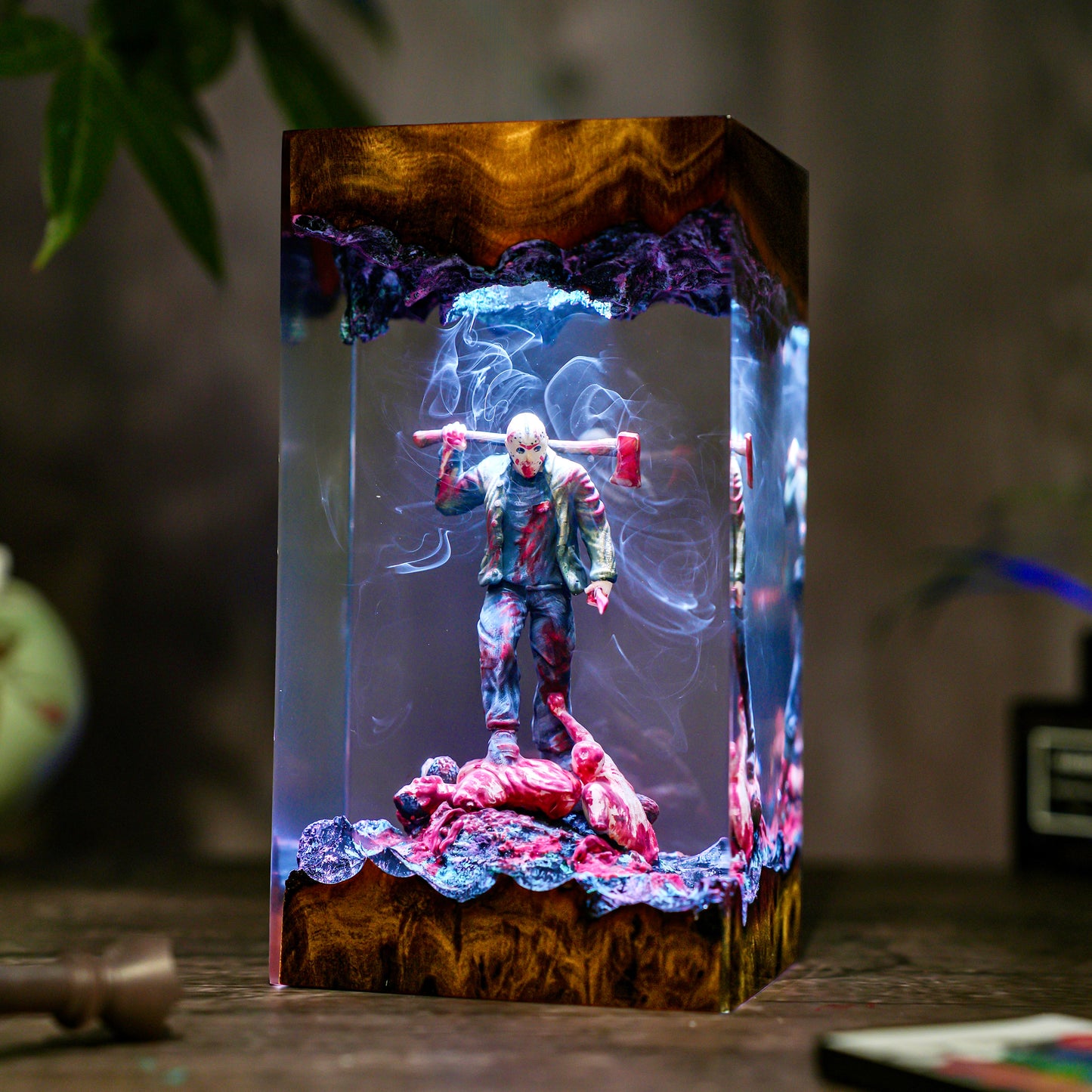 Jason Horror Scene Resin Lamp