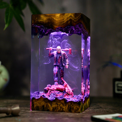 Jason Horror Scene Resin Lamp