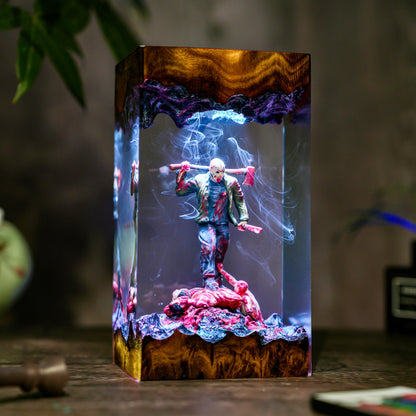 Jason Horror Scene Resin Lamp