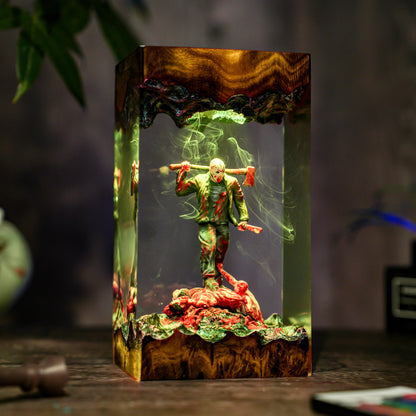 Jason Horror Scene Resin Lamp