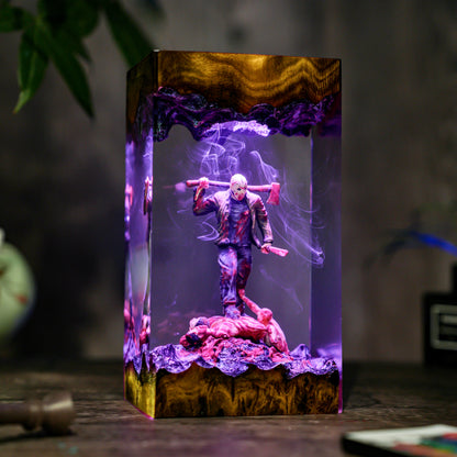 Jason Horror Scene Resin Lamp