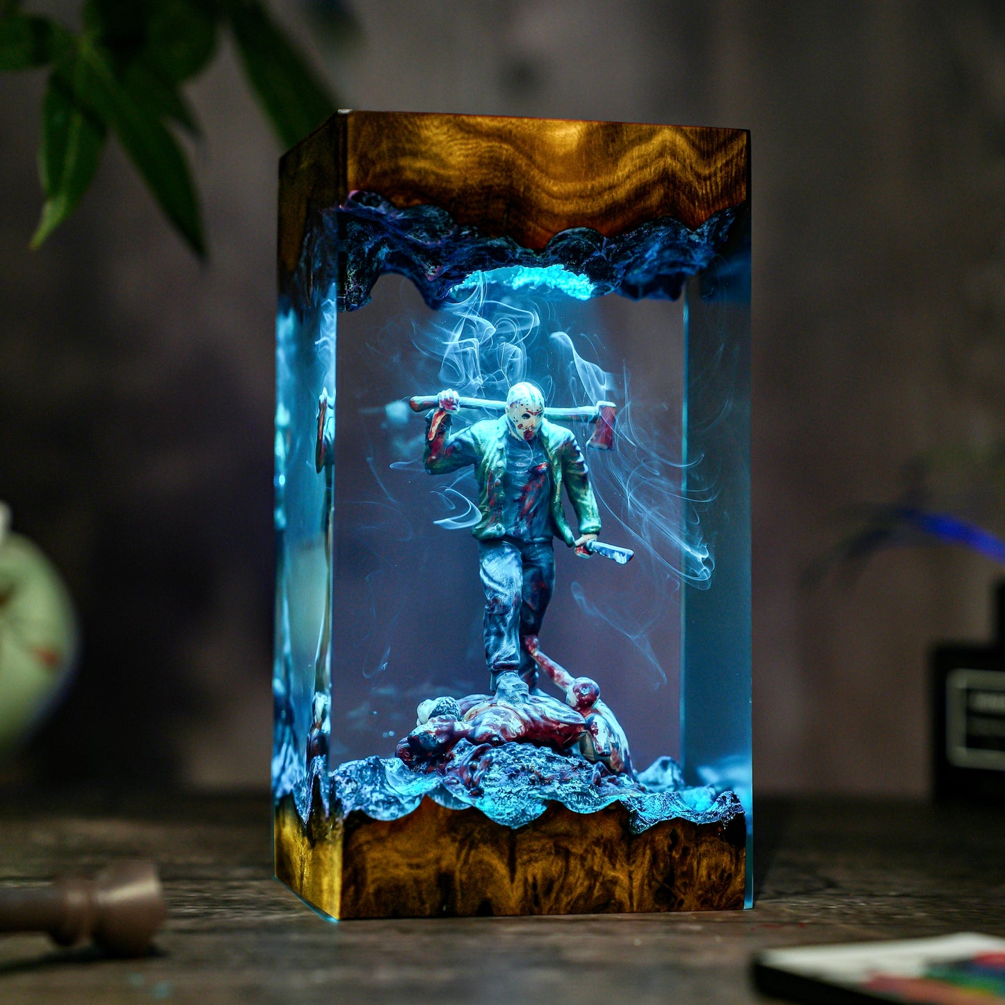 Jason Horror Scene Resin Lamp