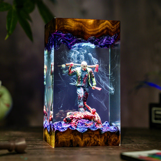 Jason Horror Scene Resin Lamp