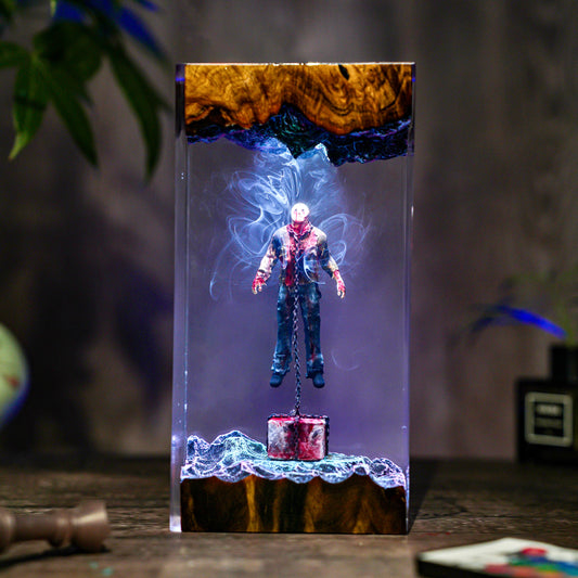 Jason Horror Scene Resin Lamp